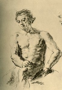 Desnudo sentado, mediados del siglo XVIII, 1928