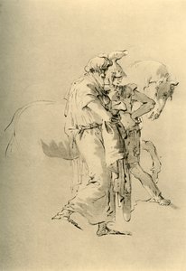 Viejo y joven soldado, mediados del siglo XVIII, 1928 de Giovanni Battista Tiepolo