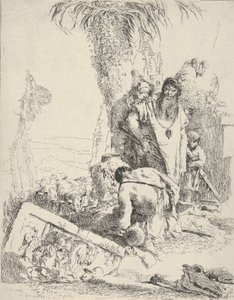 Pastor con dos magos, de los Scherzi, ca. 1743-57