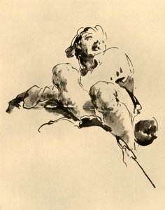 Joven en cuclillas, mediados del siglo XVIII de Giovanni Battista Tiepolo