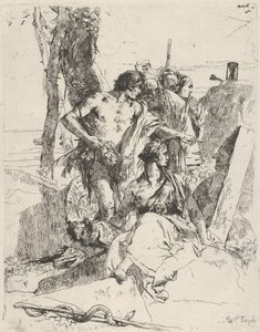 El Descubrimiento de la Tumba de Punchinello, de los Scherzi, ca. 1743-50