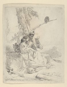 La familia del campesino oriental, de los Scherzi, ca. 1740