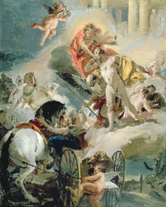 El Enganche de los Caballos del Sol, c.1731 de Giovanni Battista Tiepolo