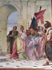 La magnanimidad de Escipión (detalle)
