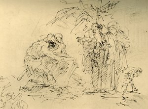 La apertura de una tumba, mediados del siglo XVIII, 1928