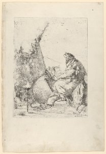 El Filósofo, de los Scherzi, ca. 1740 de Giovanni Battista Tiepolo