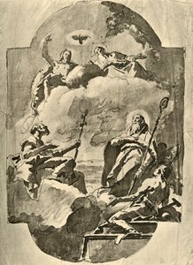 La Trinidad y los Santos, mediados del siglo XVIII, 1928