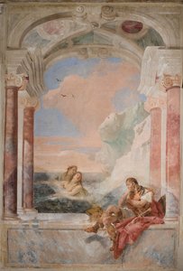 Tetis consolando a su hijo Aquiles, de la Sala de la Ilíada en la Palazzina, 1757