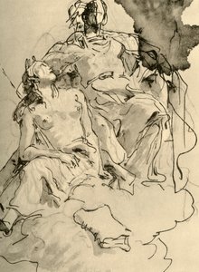 Dos mujeres, mediados del siglo XVIII, 1928 de Giovanni Battista Tiepolo