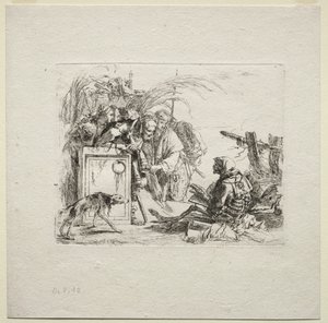 Varios caprichos: La muerte dando audiencia, 1785