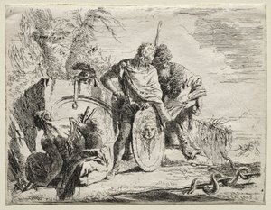 Varios Caprichos: El Astrólogo y el Joven Soldado de Giovanni Battista Tiepolo