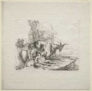 Varios caprichos: La mujer con pandereta, 1785