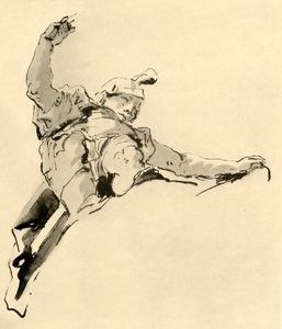 Guerrero de pie sobre nubes, mediados del siglo XVIII, 1928 de Giovanni Battista Tiepolo