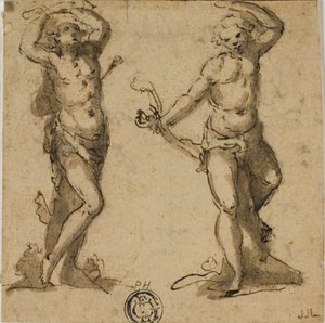 Dos bocetos de San Sebastián