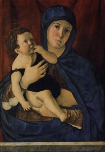 Alemán: Maria mit dem Kind Madonna and Child de Giovanni Bellini