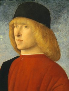 Retrato de joven senador, de Giovanni Bellini (1431-36 - 1516), óleo sobre tabla, 35x26,4 cm, ca 1485-1490 de Giovanni Bellini