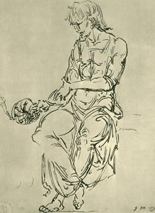 Hombre sentado con instrumento astronómico, finales del siglo XV, 1943 de Giovanni Bellini