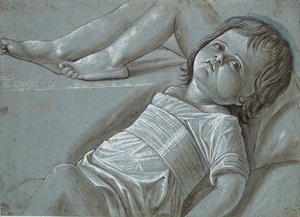 Estudio para una figura recostada del Niño Jesús