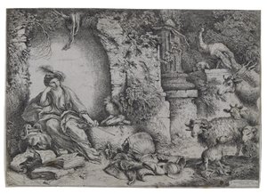 Circe convierte a los hombres de Ulises en bestias de Giovanni Benedetto Castiglione