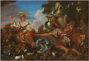 Circe transformando a los compañeros de Ulises en jabalíes de Giovanni Benedetto Castiglione