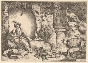 Circe transformando a los compañeros de Ulises en bestias