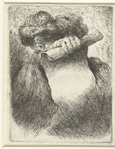 Cabeza de hombre con banderola Pequeño estudio de cabezas con tocados orientales (título de la serie) de Giovanni Benedetto Castiglione
