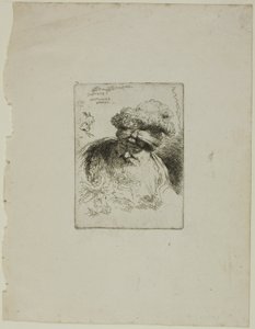 Viejo con turbante de Giovanni Benedetto Castiglione