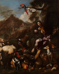 Orfeo cantando a los animales de Giovanni Benedetto Castiglione