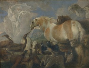 La Creación, mediados del siglo XVII de Giovanni Benedetto Castiglione