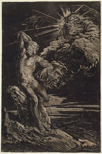 La creación de Adán de Giovanni Benedetto Castiglione