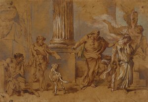 La expulsión de Agar, c.1640