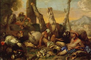 La fábula de Diógenes, buscando con una linterna a un hombre bueno