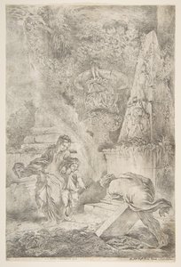 Teseo encontrando las armas de su padre, 1645 publicado 1648