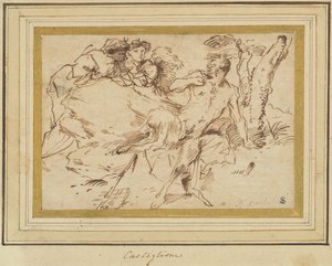 Dos Ninfas y un Sátiro de Giovanni Benedetto Castiglione