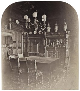 La casa de Iván Paskevich en el Malecón Inglés en Petersburgo. El comedor, década de 1860