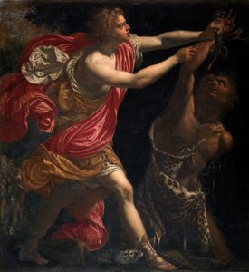 Atribuido a Giovanni Bilivert - Apolo desollando a Marsias, 1630 c