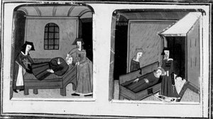 Decamerón, La esposa de Mazzeo cree que su amante ha muerto; la mujer esconde el cadáver en un baúl. Cuarto día, cuento 10 de Giovanni Boccaccio