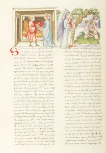 Decamerón, Liaison dangereuse Salabaetto et Jancofiore se baignant, Día ocho, relato 10. de Giovanni Boccaccio