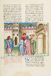 Decamerón, Un fresco alegórico - Guiglielmo Borsiere y Ermino de