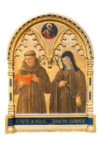 San Antonio de Padua y Santa Clara de Asís de Giovanni Boccati or Boccatto