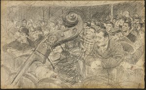 Audiencia en un teatro parisino II de Giovanni Boldini