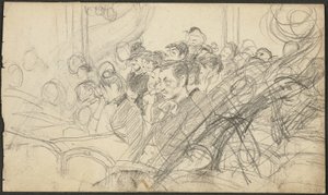 Audiencia en un teatro parisino I de Giovanni Boldini
