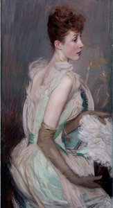 Belle époque: Retrato de la condesa de Leusse, nacida Berthier (1868-1936) de Giovanni Boldini