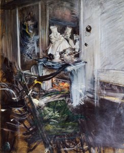 Cardenal Bernini en la habitación del pintor por Giovanni Boldini de Giovanni Boldini