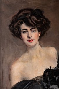 Mademoiselle de Nemidofft, detalle de Giovanni Boldini