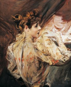 Retrato de Eleonora Duse, actriz italiana, pintura de Giovanni Boldini de Giovanni Boldini