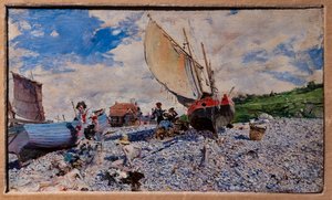 La playa de Etretat