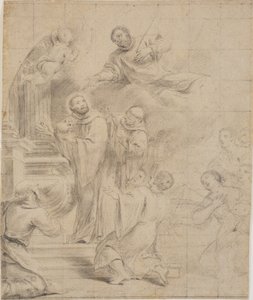 San Bernardo salvando el cráneo de San Cesáreo de Giovanni Bonati