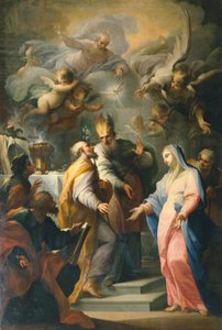Desposorios de la Virgen María, de Giovanni Camillo Sagrestani (1660-1731) Iglesia del Santo Spirito, Florencia, Italia de Giovanni Camillo Sagrestani