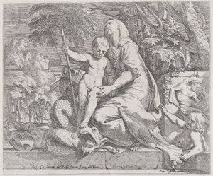 Alegoría del descanso en la huida a Egipto, 1650-55